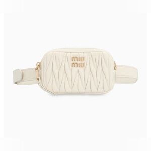 MIU MIU Leather belt bag with pouch